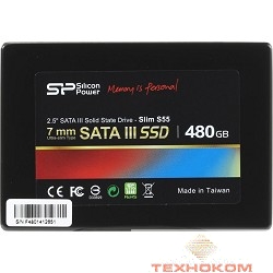 Silicon Power SSD 480Gb S55 SP480GBSS3S55S25 {SATA3.0, 7mm}