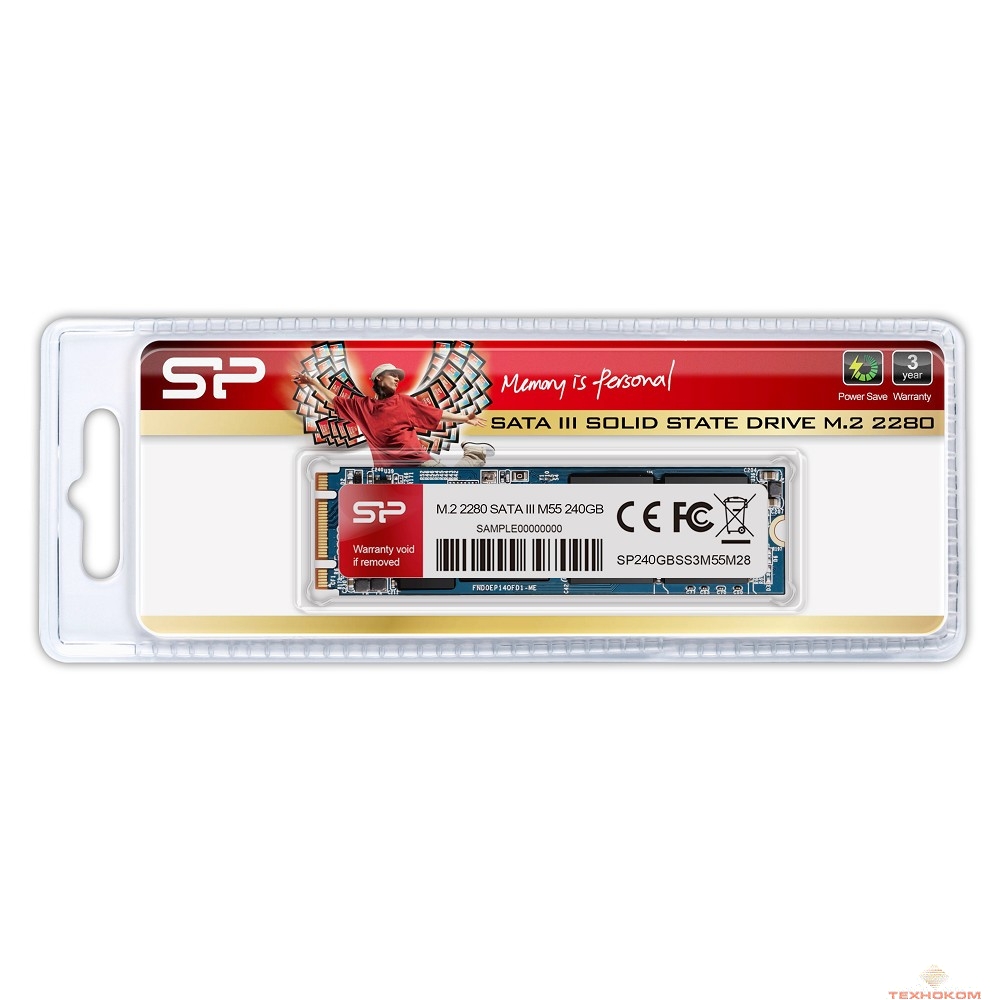 Silicon Power SSD 240Gb M.2 2280 M55 SP240GBSS3M55M28 TLC (R560/W530MB/s)