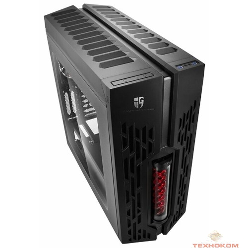 Deepcool GENOME II BK-RD ATX, Black, Red LED, Вод. охлаждение Captain 360, Window, без БП