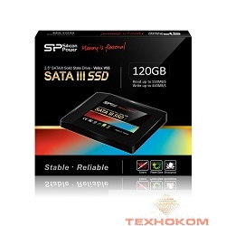 Silicon Power SSD 120Gb V55 SP120GBSS3V55S25 {SATA3.0, 3.5" bracket}