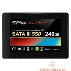 Silicon Power SSD 240Gb V55 SP240GBSS3V55S25 {SATA3.0, 3.5" bracket}