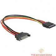 Cablexpert Удлинитель кабеля питания SATA 15pin(M)/15pin(F), 30см (CC-SATAMF-01)