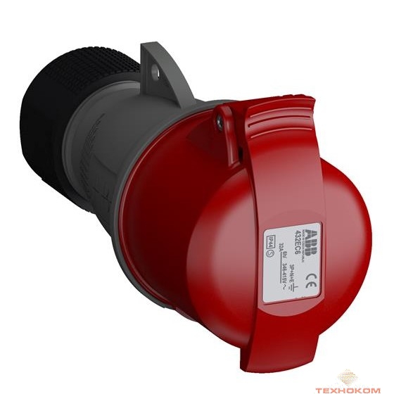 ABB 2CMA102051R1000 Розетка кабельная Easy&Safe 432EC6,32А,3P+N+E,IP44,6ч