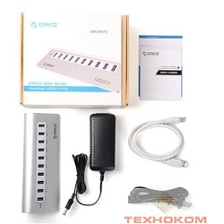 ORICO M3H10-SV USB-концентратор Orico M3H10 (серебряный)