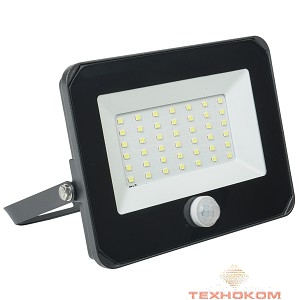 Iek LPDO602-50-65-K02 Прожектор СДО 06-50Д светодиодный черный с датчиком движения IP54 6500K