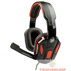 Гарнитура HGK-17 Dialog компьютерная, игровая {с регулятором громкости} черно-красная