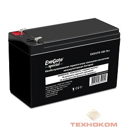 Exegate ES252436RUS Аккумуляторная батарея  Exegate Special EXS1270, 12В 7Ач, клеммы F1