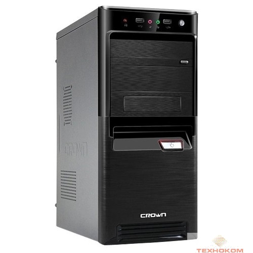CROWN Корпус Miditower CMC-SM164 black ATX w/o USB2.0