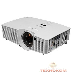 Optoma W316ST Проектор {(Full 3D), DLP, WXGA (1280*800), 3600 ANSI Lm, 20 000:1, Короткофокусный Throw Ratio 0.52:1; HDMI, USB Type B; }