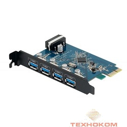 ORICO PVU3-4P Контроллер PCI-E ORICO PVU3-4P