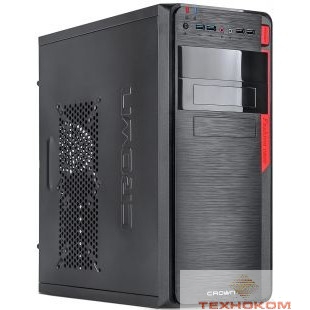 CROWN Корпус Miditower CMC-C503 black ATX (CM-500office)