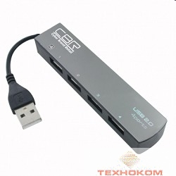CBR CH-123 USB-концентратор , 4 порта, USB 2.0, ноут.