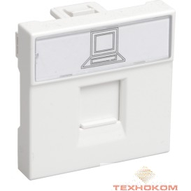 Iek (CKK-40D-RI2-K01) РКИ-20-00-П Розетка информационная RJ-45 UTP кат.5e (на 2 модуля) ПРАЙМЕР белая