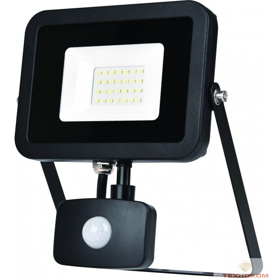 ЭРА Б0029435 Прожектор светодиодный LPR-50-4000К-М-SEN SMD Eco Slim {50W, 4000К, с датчиком движения}