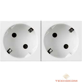 Legrand 077252 РОЗЕТКА 2 X 2К+3 ПОД УГЛОМ 45° - ПРОГРАММА MOSAIC - СТАНДАРТНАЯ