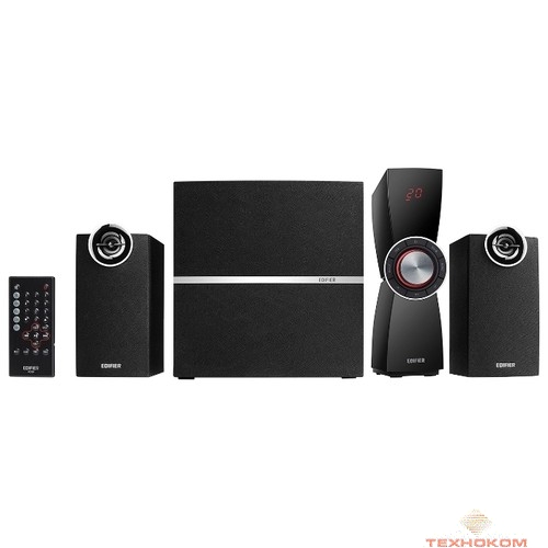 Edifier C2XB {2 сат. + сабвуфер, 40W + 2x12W RMS, 48-20000Гц, дерево, беспроводной пульт Ду, цифровой вход, Bluetooth}