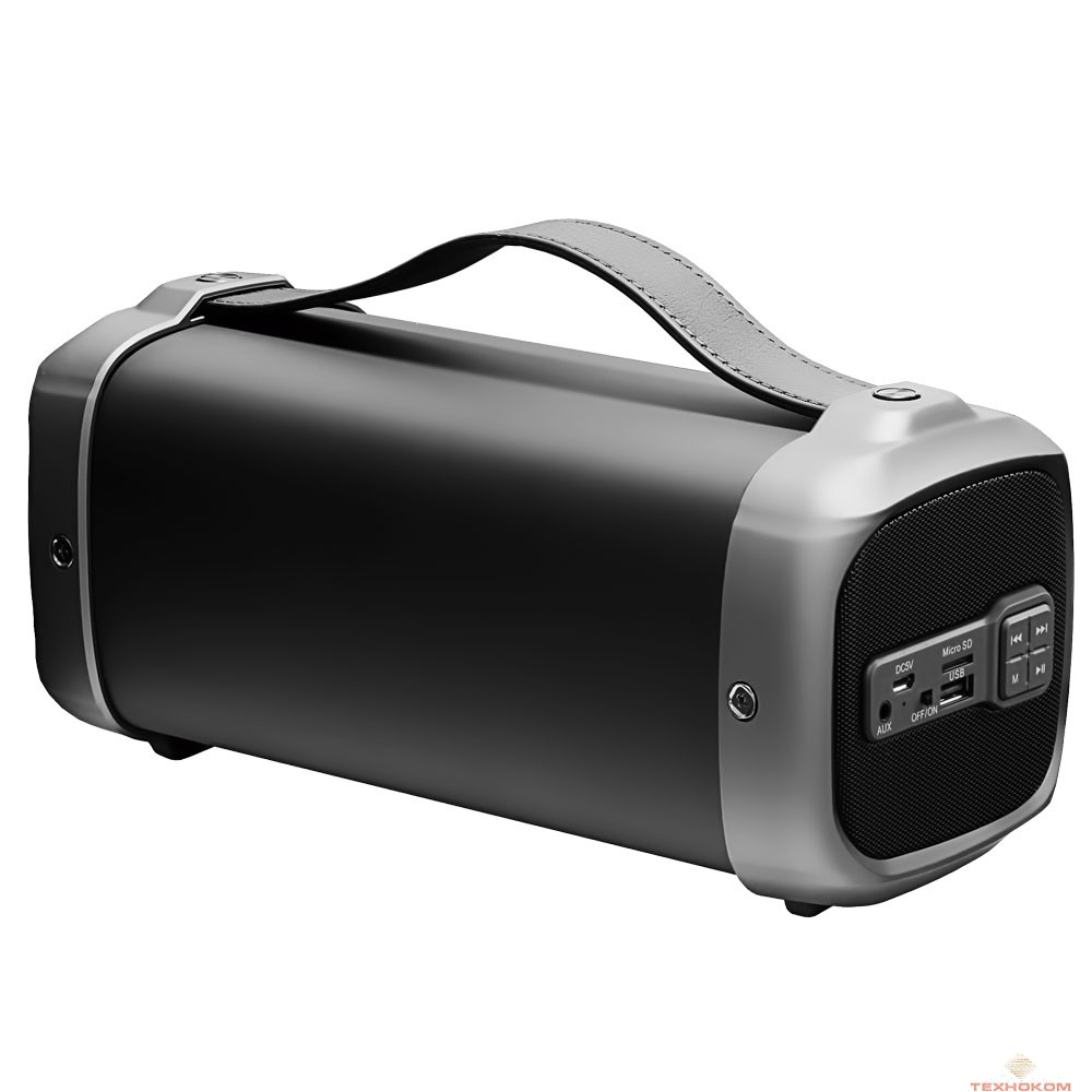 Ginzzu GM-888B, BT-Колонка 10W/1.5Ah/USB/TF/AUX/FM/subwoofer
