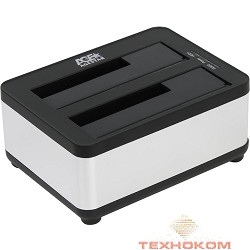 AgeStar 3UBT8 Док-станция для HDD AgeStar 3UBT8 SATA III пластик/алюминий серебристый 2.5"/3.5"