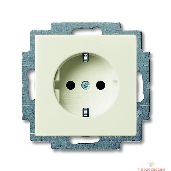 ABB 2011-0-6154 Розетка SCHUKO 16А 250В, с винтовыми клеммами, серия Basic 55, цвет слоновая кость
