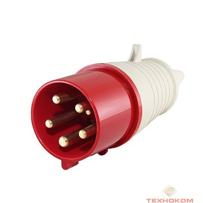 Iek PSN02-016-5 Вилка переносная ССИ-015 16А-6ч/200/346-240/415В 3Р + РЕ+ N IP44 MAGNUM ИЭК