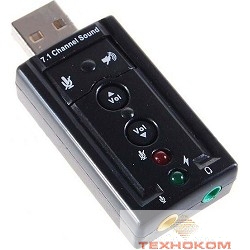 C-media ASIA USB 8C V & V Звуковая карта USB TRUA71 (C-Media CM108) 2.0 channel out 44-48KHz volume control (7.1 virtual channel) RTL [849412 USB CM108 7.1 virtual]