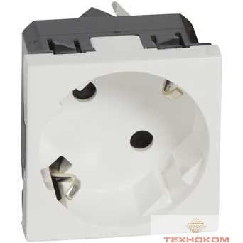 Legrand 077245 Розетка 2К+3 под углом 45° - Программа Mosaic - немецкий стандарт - 2 модуля