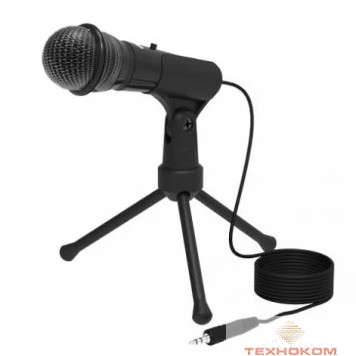 RITMIX RDM-120 Black {Диапазон частот: 50 - 16.000 Гц, Сопротивление: ?2,2 кОм, Чувствительность: -30 дБ +/-3 дБ, Выход: 3,5 мм, Длина кабеля: ~1,8 м}