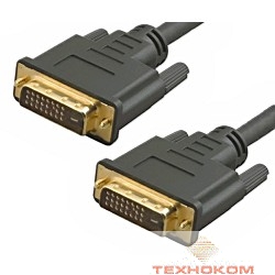 5bites APC-096-020 Кабель  DVI M / DVI M (24+1) double link, зол.разъемы, ферр.кольца, 2м.