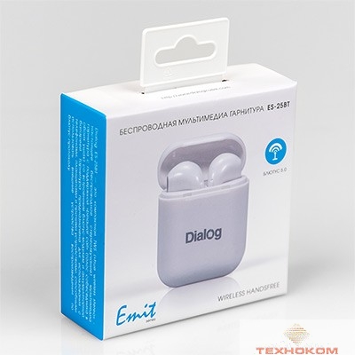 Dialog ES-25BT WHITE Bluetooth с кнопкой ответа для мобильных устройств