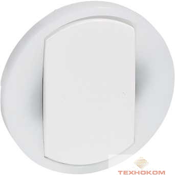 Legrand 065004 Лицевая панель - Программа Celiane - выключатель/переключатель Кат. № 0 670 01/02/31/32 с контурной подсветкой - белый