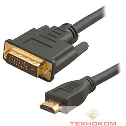 5bites APC-073-030 Кабель  HDMI M /  DVI M (24+1) double link, зол.разъемы, ферр.кольца, 3м.