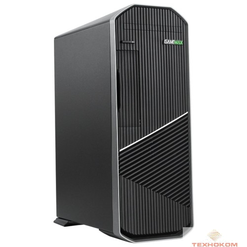 GameMax [S702-G] (300 W) SFF case, Черно-серый, USB type-C, 2*USB 3.0 + CR