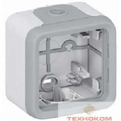 Legrand 69651 Коробка Plexo для накладного монтажа, 1 пост (серая)