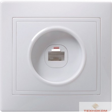 Iek EKK10-K01-DM РК10-КБ Розетка 1местн. комп. КВАРТА (белый)