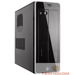 MiniTower DELUX ML-113 450W (черно-серебряный)