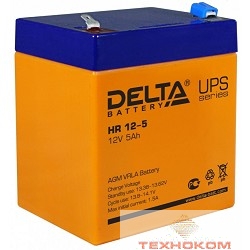 Delta HR 12-5 (5 А\ч, 12В) свинцово- кислотный аккумулятор
