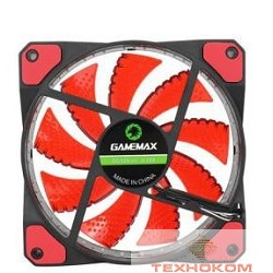 GameMax Вентилятор для компьютера 120х120х25 GameMAX, GMX-GF12R, 12В,(подшипник скольжения),в пластиковой уп