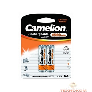 Camelion   AA-1500mAh Ni-Mh BL-2 (NH-AA1500BP2, аккумулятор,1.2В)