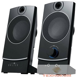 Колонки Oklick OK-118 2.0 черный 4Вт портативные