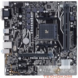 ASUS PRIME B350M-K RTL {Socket AM4, AMD B350, 2*DDR4, PCI-E, SATA 6Gb/s, M.2, 8ch, GLAN, USB3.1, D-SUB + DVI-D, mATX}