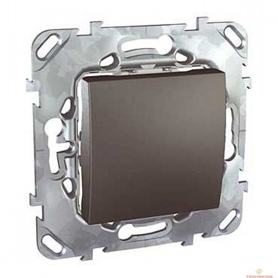 Schneider-electric MGU5.201.12ZD UNICA TOP ВЫКЛЮЧАТЕЛЬ 1-клавишный, сх. 1, 10 АХ, 250 В, ГРАФИТ