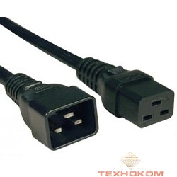 Hyperline PWC-IEC19-IEC20-5.0-BK Кабель питания IEC 320 C19 - IEC 320 C20 (3x1.5), 5 м