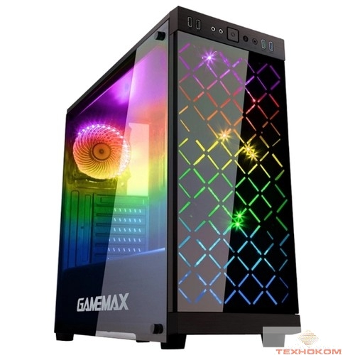 GameMax [Polaris Black] Корпус Polaris Black RGB-подсветка (без БП)