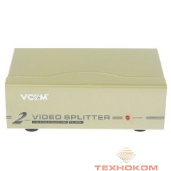 VCOM VDS8015 Разветвитель VGA 1->2-port (VGA15M+2VGA15F)+б.п.
