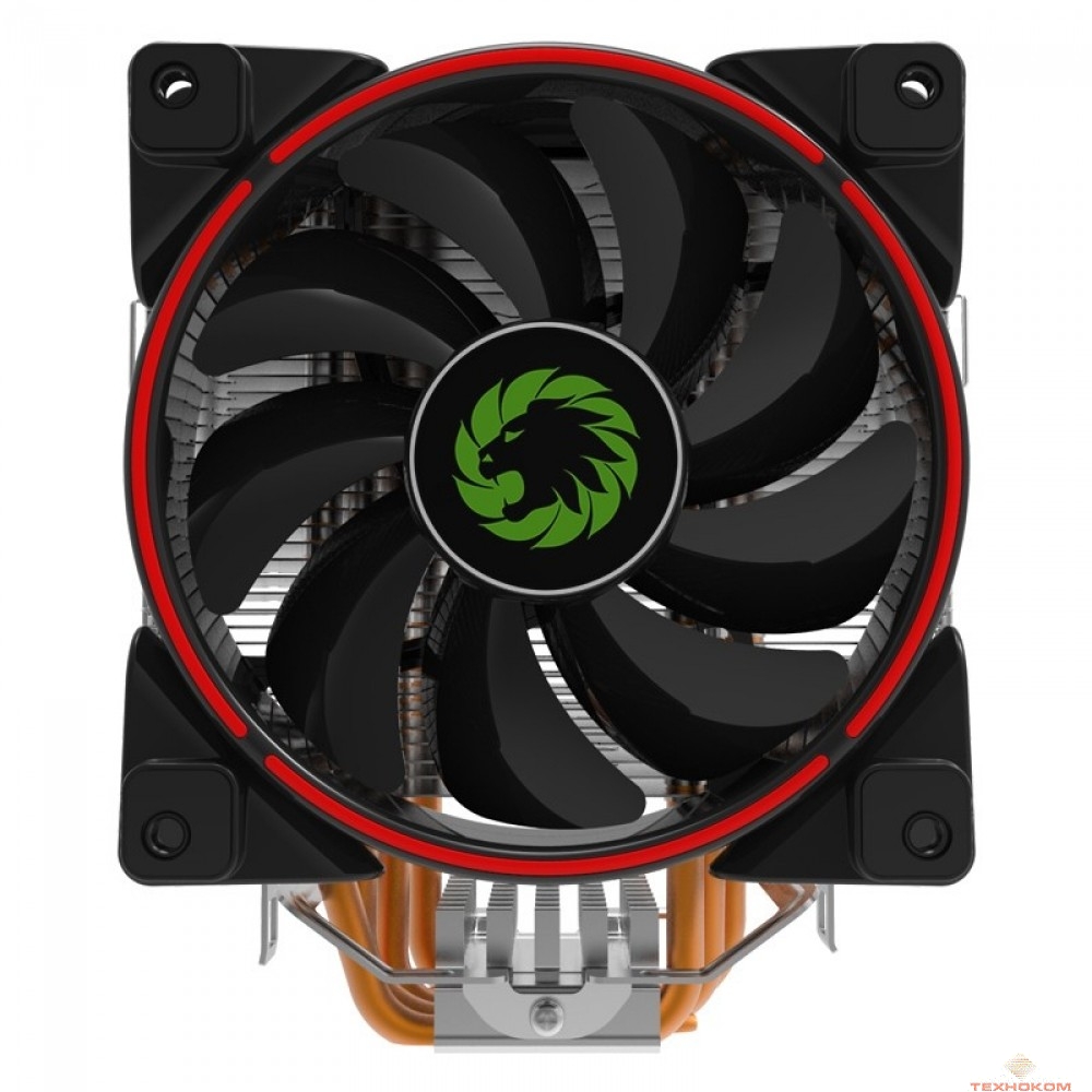 GameMax Gamma 500 Red Кулер универсальный, Intel/AMD TDP 187W CPU