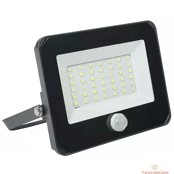 Iek LPDO602-30-65-K02 Прожектор СДО 06-30Д светодиодный черный с датчиком движения IP54 6500K