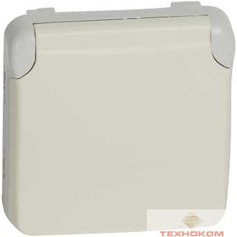Legrand 069639 Розетка 2К+З - с винтовыми зажимами - немецкий стандарт - Программа Plexo - белый - 16 A - 250 В