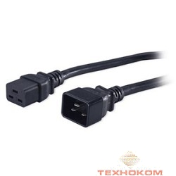 Hyperline PWC-IEC19-IEC20-10-BK Кабель питания IEC 320 C19 - IEC 320 C20 (3x1.5), 16A, прямая вилка, 10 м