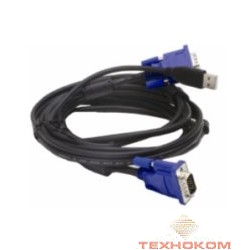 D-Link DKVM-CU5/B1A Кабель KVM для подключения клавиатуры, мыши и монитора, длина 4,5 м