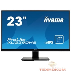 IIYAMA 23" XU2390HS-B1 черный {AH-IPS LED 1920x1080 5ms 16:9 1000:1 250cd 160гр/160гр D-Sub DVI HDMI}